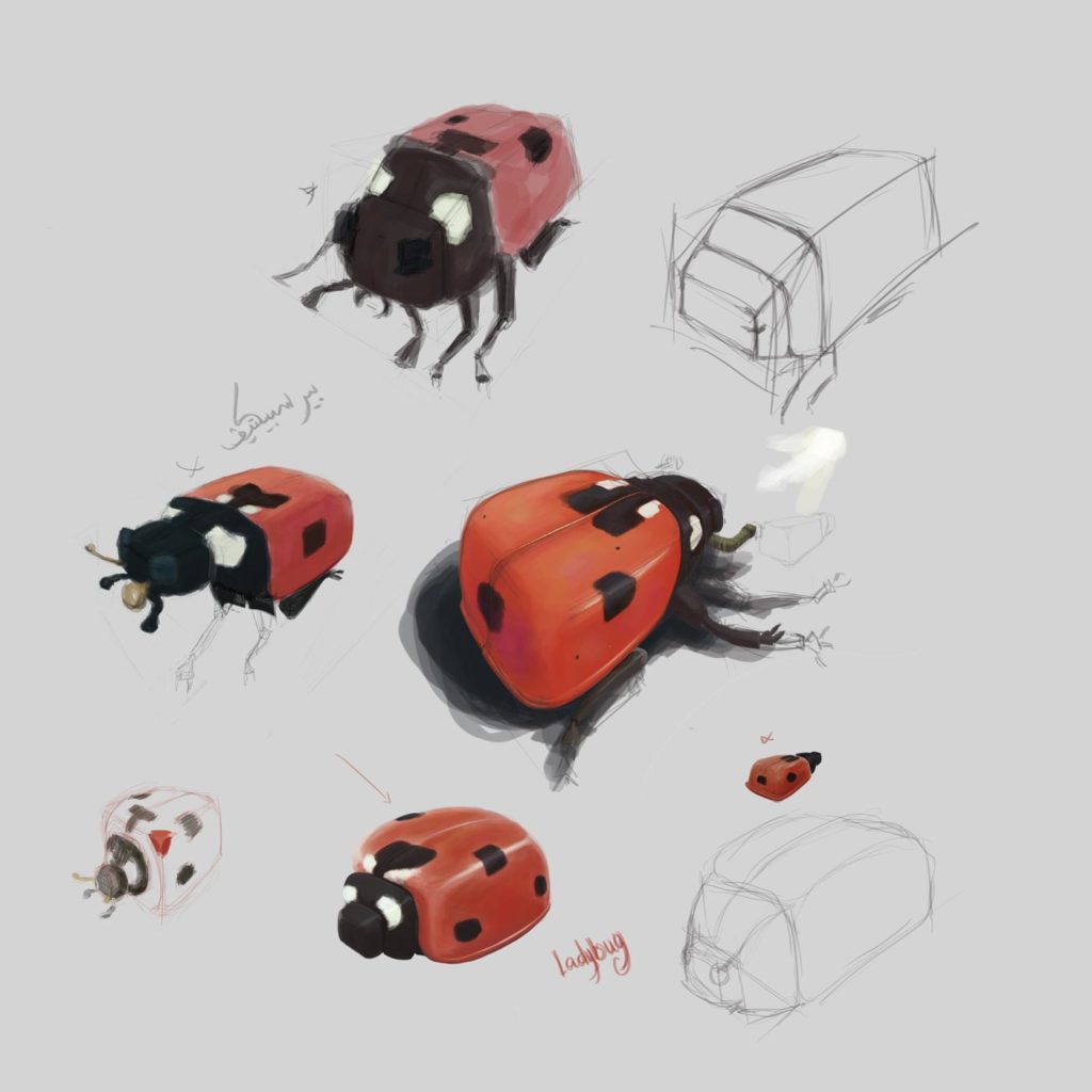 ladybug exercise photoshop practice ahmad ajlouny building resume